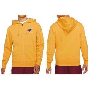 Jordan Jumpman Mens Hoodie Full Zip Thick Yellow L Heavyweight NWT
